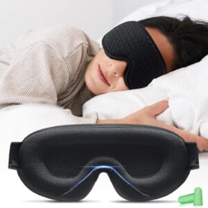 Sleep Mask, Eye Mask, 100% Blackout 3D Sleep Masks for Men & Women - Zero Eye Pressure Sleeping Eye Mask- Eye Mask for Sleeping Suitable for Travel