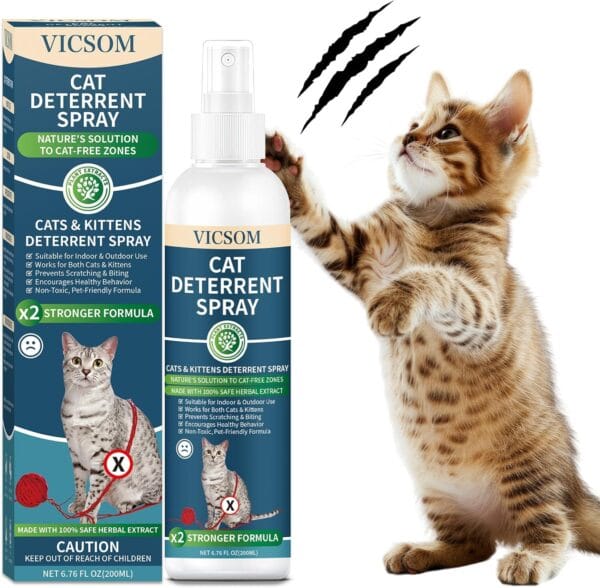 VICSOM Cat Repellent Spray 200ml,