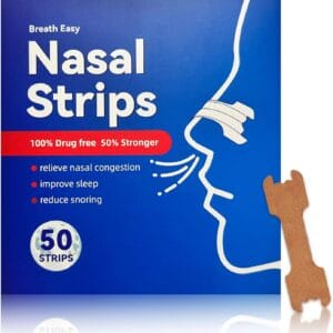HEA Nasal Strips 50 Count Anti Snore Nasal Strips for Sleeping