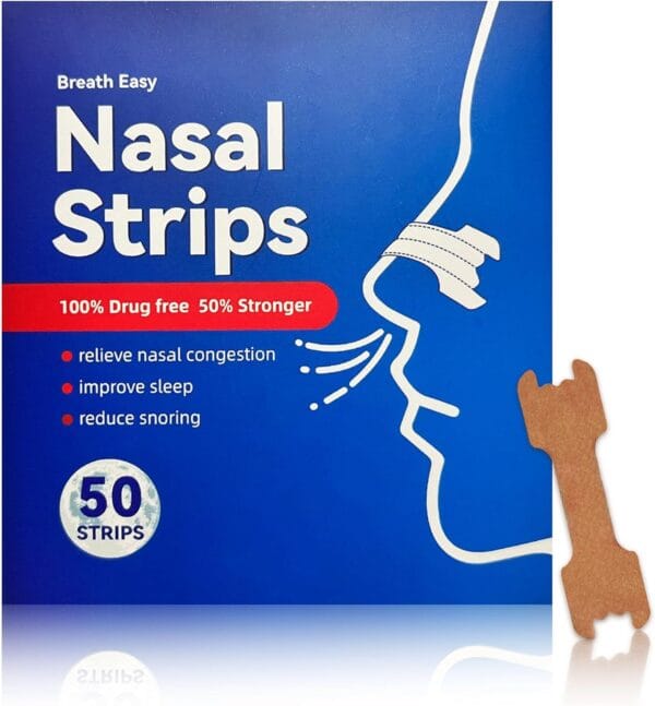 HEA Nasal Strips 50 Count Anti Snore Nasal Strips for Sleeping