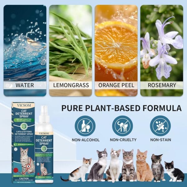 VICSOM Cat Repellent Spray 200ml, - Image 2