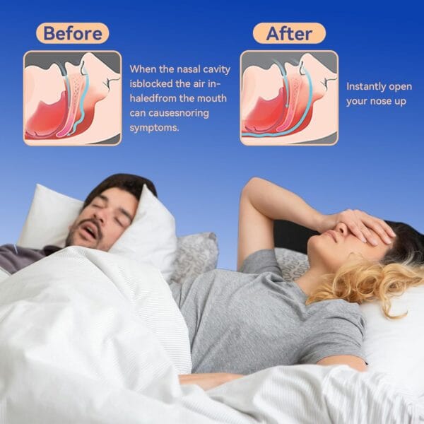 50 Count Nose Strips to Stop Snoring and Relieve Nasal Congestion to Improve Sleeping - Image 4