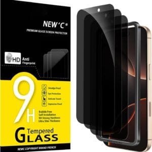 NEW'C 3 Pack Privacy Screen Protector for iPhone 16 Pro Max