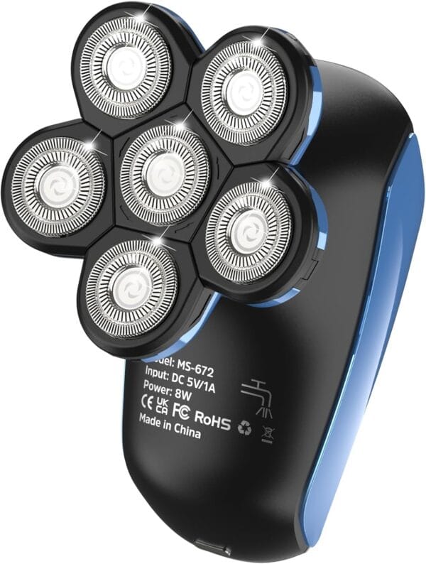 6D Electric Bald Head Shaver for Men
