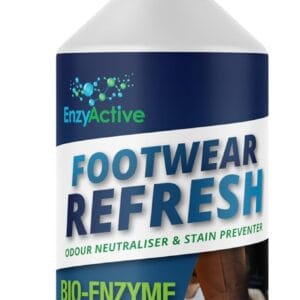 EnzyActive Shoe Fresh & Deodriser Spray Odour neutraliser Linen Fresh Kick With Enzymes Sweat Eliminator for Trainers, Shoes, Sandals, Hiking Boots, Slippers for Bad Odours from Smelly Feet 500ML