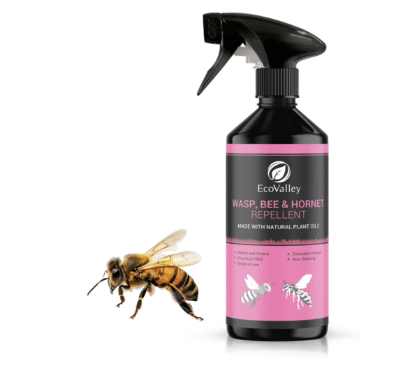 EcoValley Wasp, Bee, and Hornet Repellent Spray - 500ml - Effective Indoor & Outdoor Natural Deterrent, Safe for Garden Use Nest Removal (Copy)