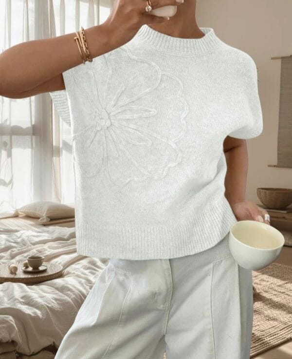 Women Plain flower top